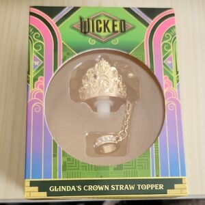 Wicked Glinda's Crown Straw Topper - Gold